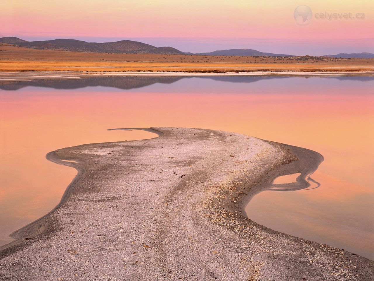 Foto: Sandbar At Twilight, Mono Lake, Eastern Sierra, California