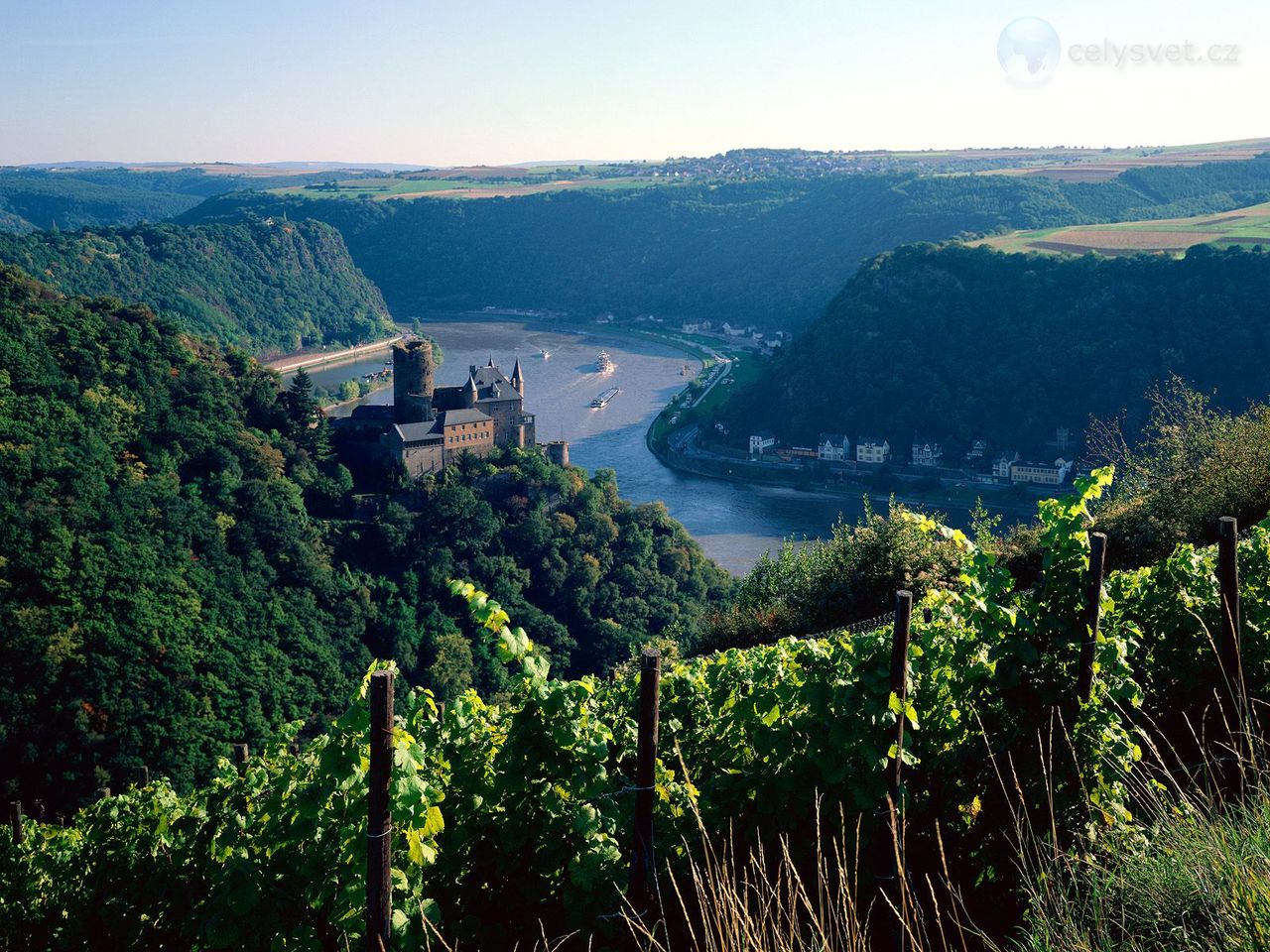 Foto: Burg Katz Above The Rhine, Germany