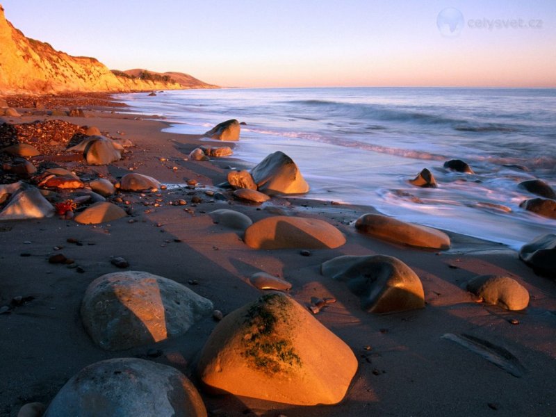 Foto: Sunrise Colors The Bluffs Of The Beach, Gaviota State Park, California